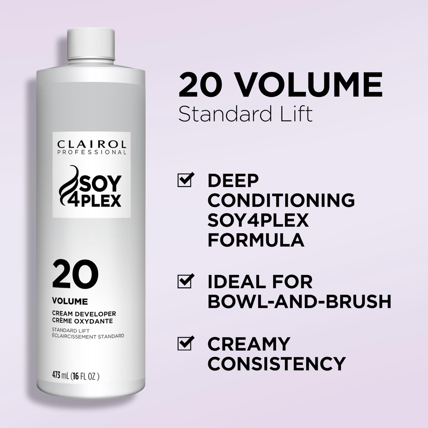 Clairol Professional Crème Permanente 20 volume Hair Developer, 2 oz. - Packaging May Vary