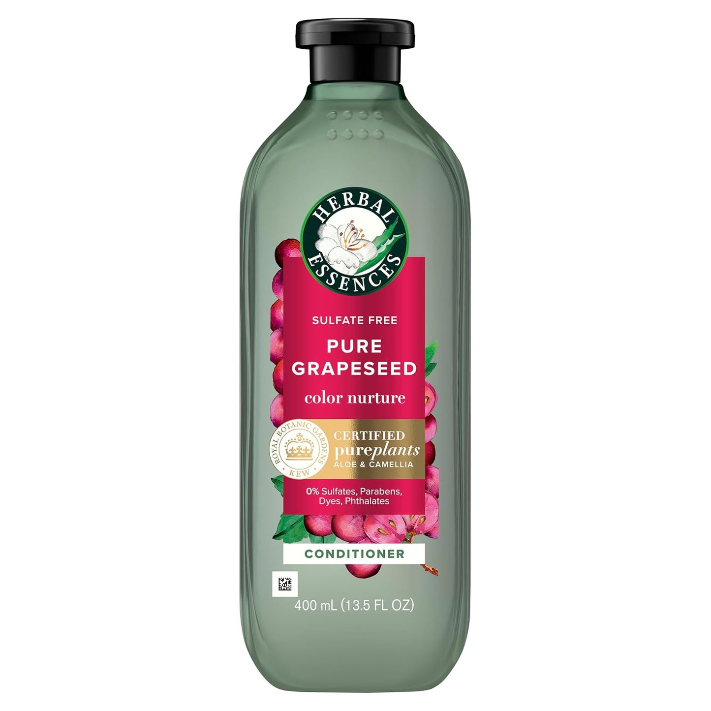 Herbal Essences Pure Grapeseed Conditioner - Sulfate-Free Hair Protection & Color Nourishment | 13.5 fl oz