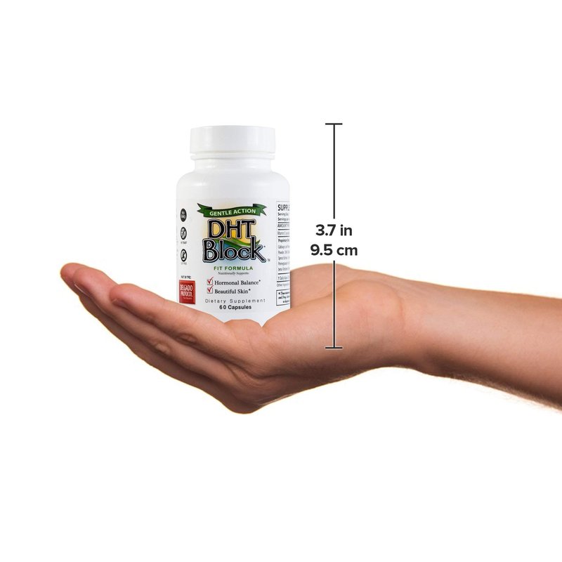 DHT Block - DHT Blocker Supplement for Skin, Acne, Hair, and Hormonal Balance. Dim, Astragalus Root, Turmeric, Natural Ingredients. For Men and Women - 60 Vegan Capsules