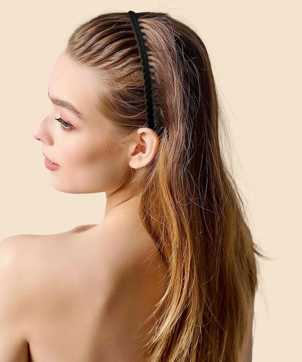 Non-Slip Headbands for Women - 6 Pcs Zig Zag Hairbands with Teeth | Perfect for Workouts & Daily Wear