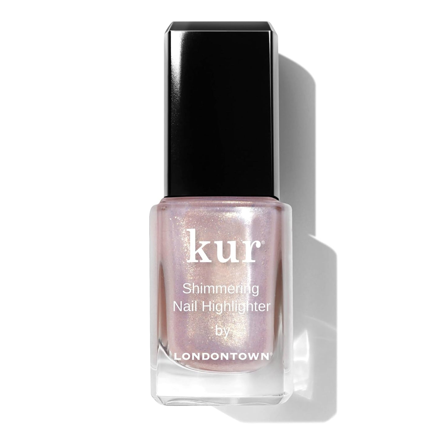 LONDONTOWN Shimmer Nail Highlighter - Iridescent Nail Polish Treatment | Vegan Cruelty-Free, Gold Pink - 0.40 fl oz