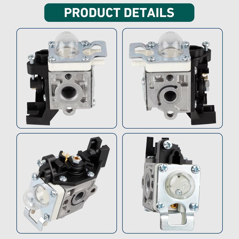 Carburetor for ECHO GT225 GT225i GT225L PAS225 PE225 PPF225 SHC225 SRM225 SRM225U Trimmer with Repower Maintenance Kit Spark Plug by HUZTL