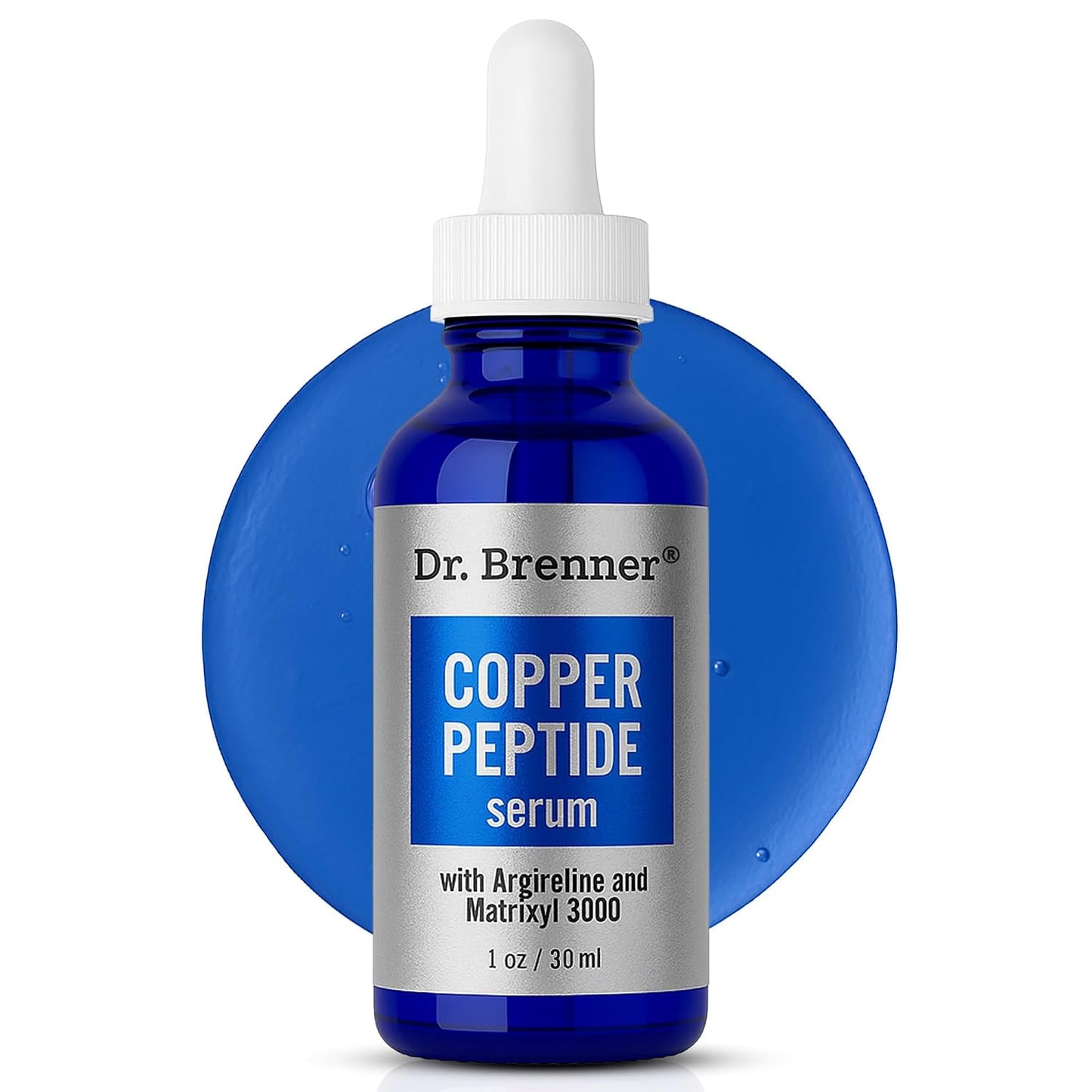 Dr. Brenner Copper Peptide Serum - Anti-Aging Moisturizer with GHK-Cu, Argireline & Matrixyl 3000 | 1 oz.
