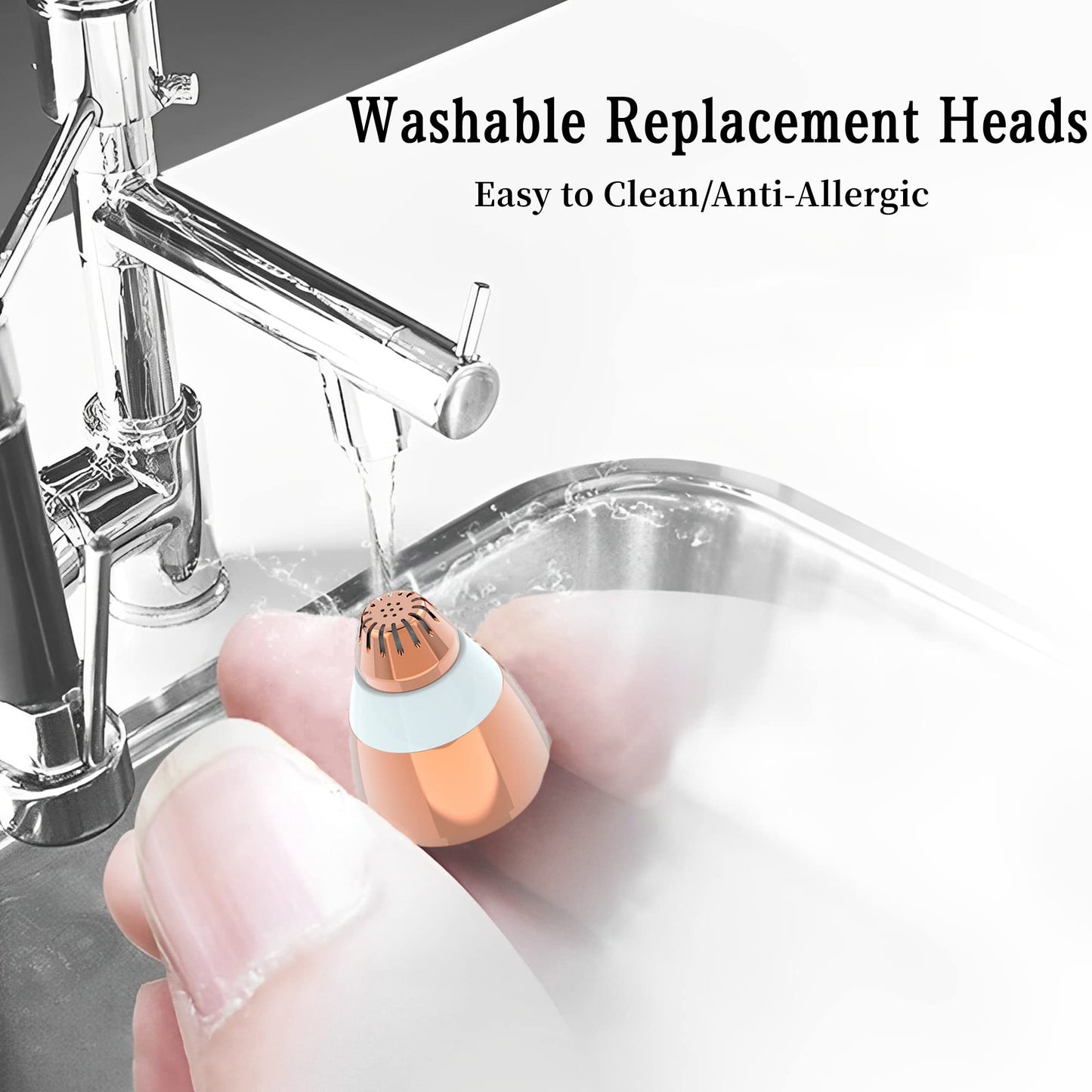 Eyebrow Hair Remover Replacement Heads for Finishing Touch Flawless Facial Hair Remover,Painless Replacement Blades for Flawless Brows Hair Removal,with Cleaning Brush,As Seen On Tv(4 Count).