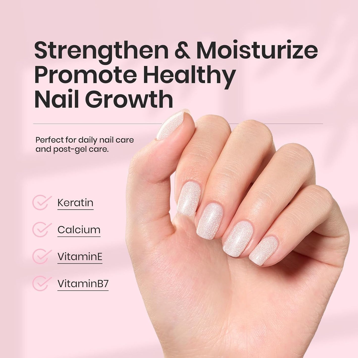 Beetles Base Color Gel Nail Polish Set - 6 Nude Shades | 5-in-1 Builder Rubber Base Coat for Strengthening Natural Nails