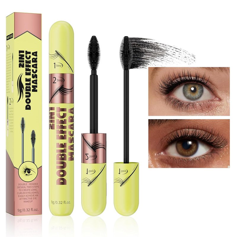 Black Tubing Mascara for Volume & Length - Waterproof, No Smudge Formula for Soft, Full Lashes