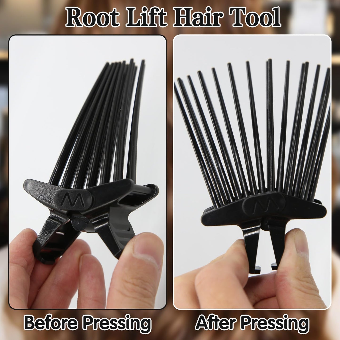 Hair Volume Pincher for Instant Root Lift, 13-Pin Hair Volume Clip for Men & Women, Portable Lifting Combs for High Crown, Easy-Use Tool for Daily Styling
