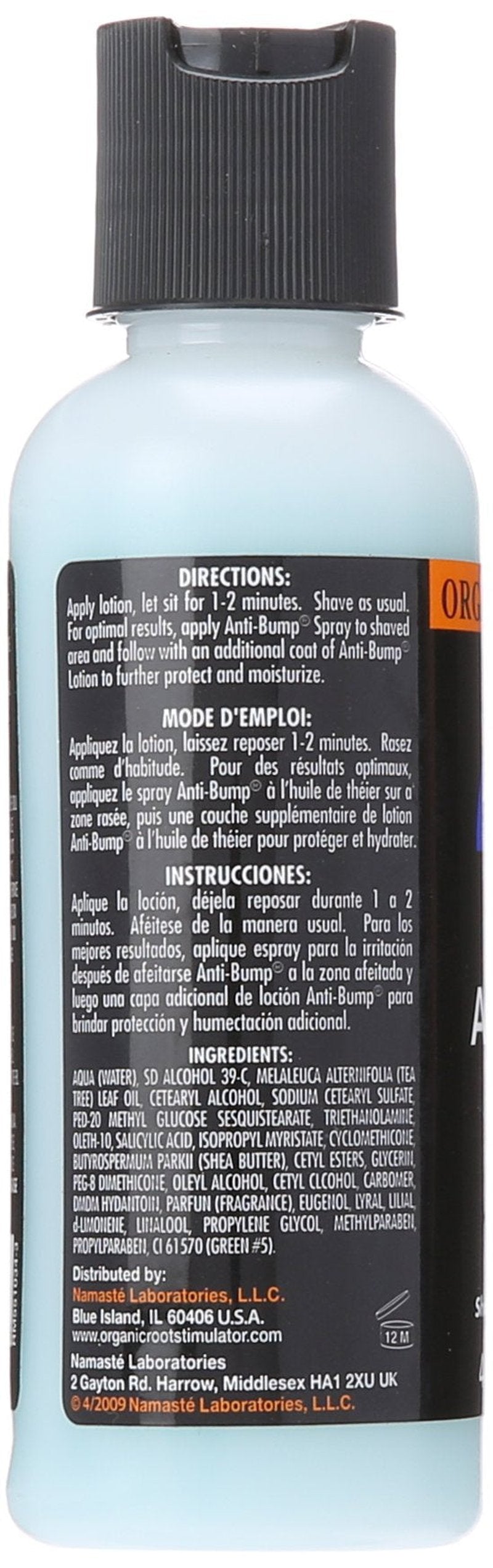 ORS Tea Tree Anti Bump Lotion for Shave & After Shave 4 Ounce