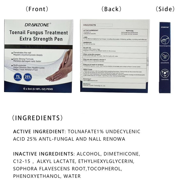 Toenail Fungi Treatment - Extra Strength Fungi Nail Pen with 25% Undecylenic Acid | Effective for Ingrown & Yellow Toenails