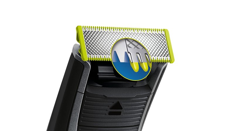 Philips Norelco Oneblade Pro Hybrid Electric Trimmer and Shaver, Black, QP6510/70