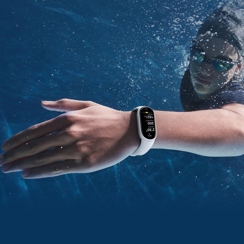 XIAOMI Mi Smart Band 10 (2025) Global Version - 1.72" AMOLED Display | 21 Days Battery Life | Touchscreen, Multi-Sport Tracker, Activity Tracker, Heart Rate Monitor | BT5.4 - (Glacier Silver)