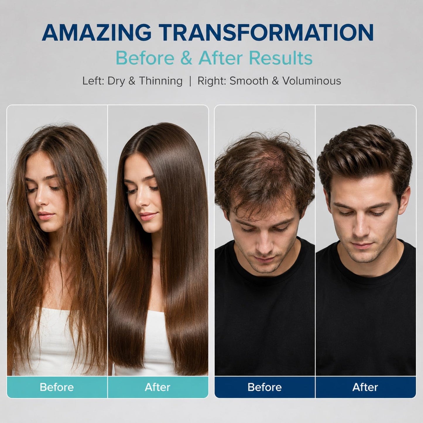 Biotin Shampoo & Rosemary Conditioner Set - Anti-Hair Loss Shampoo and Conditioner for Men and Women - Formulated for Fine Hair - Targets Thinning Hair and Hair Loss - 10.15 fl oz