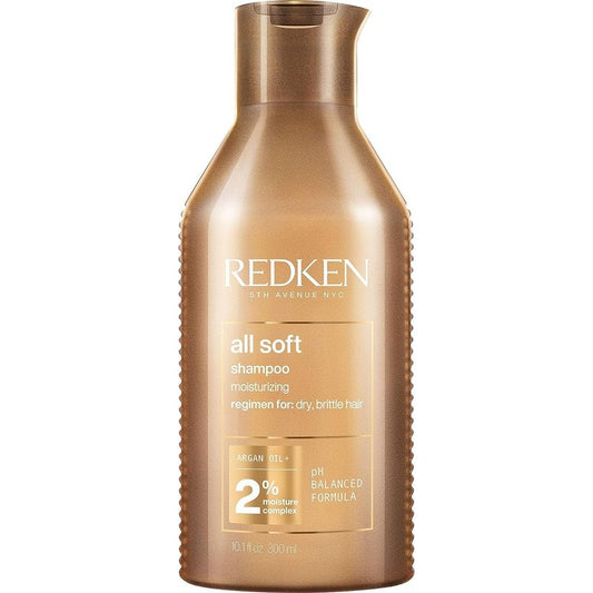 Redken All Soft Shampoo - Moisturizing Formula with Argan Oil | Hydrates Dry Hair & Adds Shine