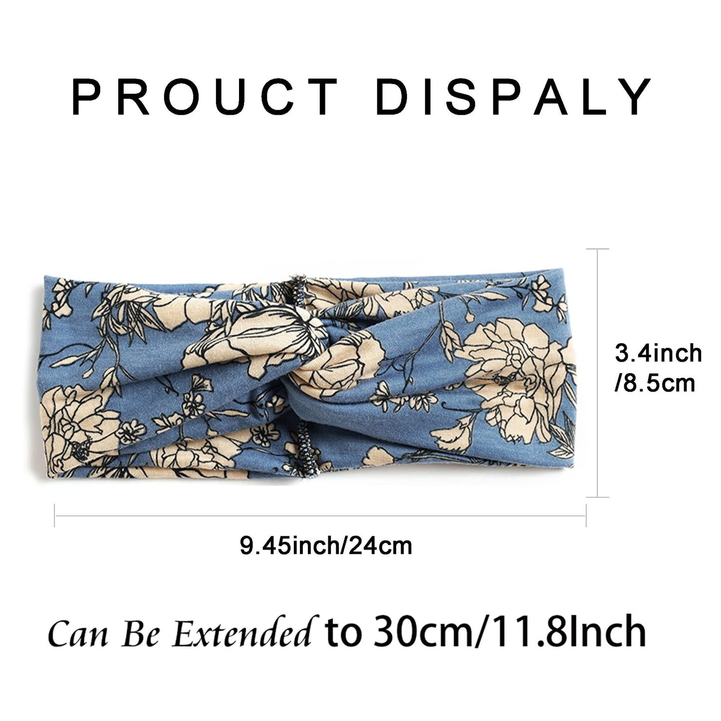 STGDAK Boho Headbands For Women Fashion Criss Cross Hair Bands Stretch Turban Knot Head Bands Yoga Running Sweatband Elastic Headband Stylish Wrap Headbands Hair Accessories for Teen Girls 4 Pack