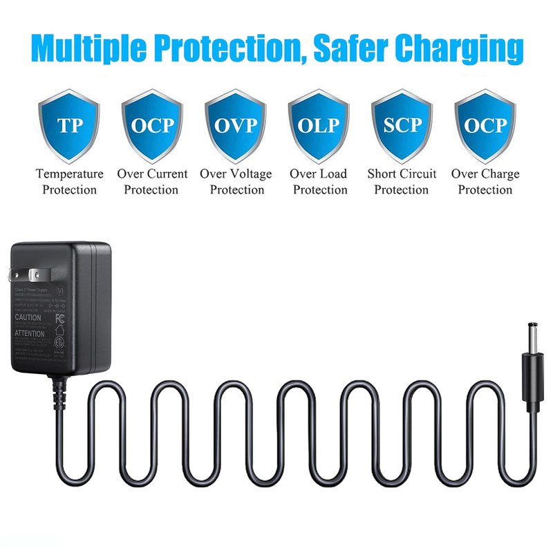SoulBay 4.2V Charger Cord for Wahl Trimmer Clipper 9818 9818L 9854L WNT-8 WNT-9 9864 9876L 9880L 9888L Lithium Ion Beard Shaver Groomer S003HU0420060 S004mu0400090 Class 2 Power Supply Replacement