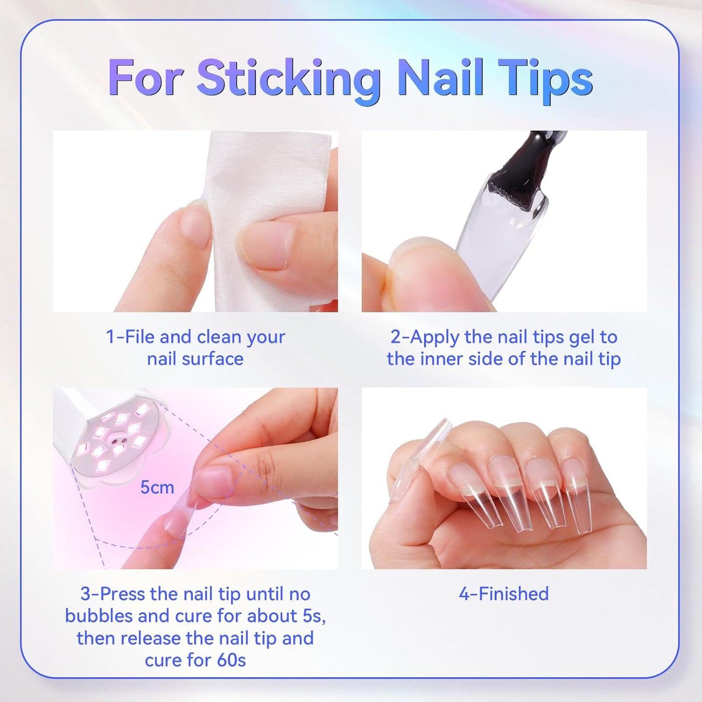 Makartt Mini UV Nail Lamp - Rechargeable LED Nail Dryer with 4 Timers & Auto Sensor for Fast Curing | Perfect for Home DIY Manicure