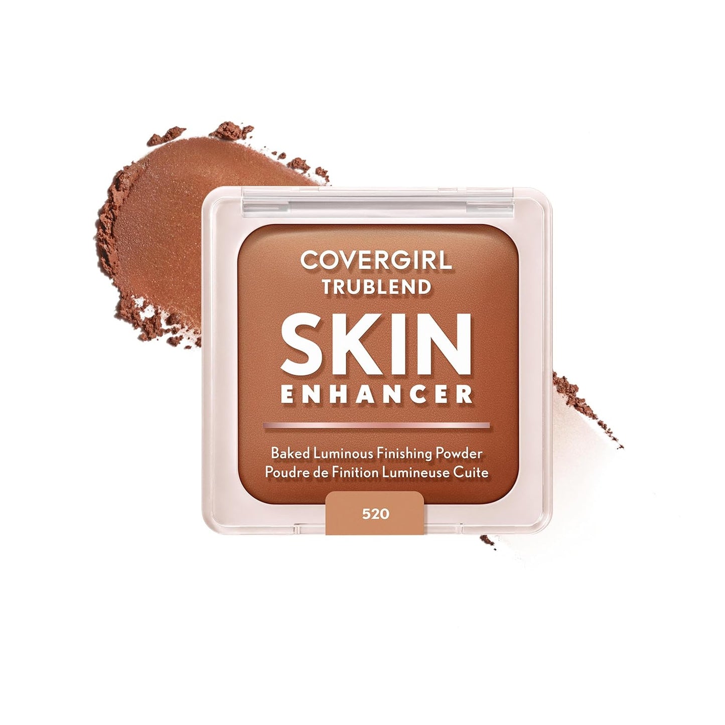 COVERGIRL TruBlend Skin Enhancer - Baked Luminous Face Powder with Hyaluronic Acid & White Rose Extract | 520 Cinnamon Roll