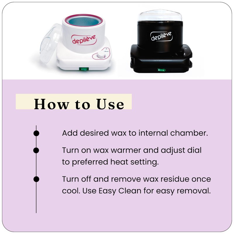 Depileve 340d Deluxe Warmer - Adjustable Heat Settings - Break Resistant Lead - Separate On/Off Switch - for Salon and Home - Holds up to 14 oz. Cans