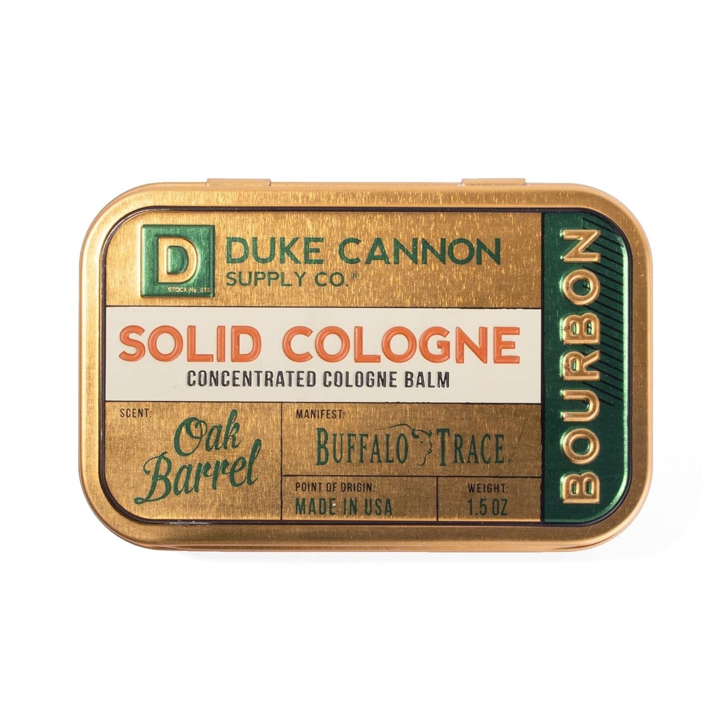 Duke Cannon Solid Cologne for Men - Midnight Swim Scent | Travel-Friendly Balm, 1.5 oz