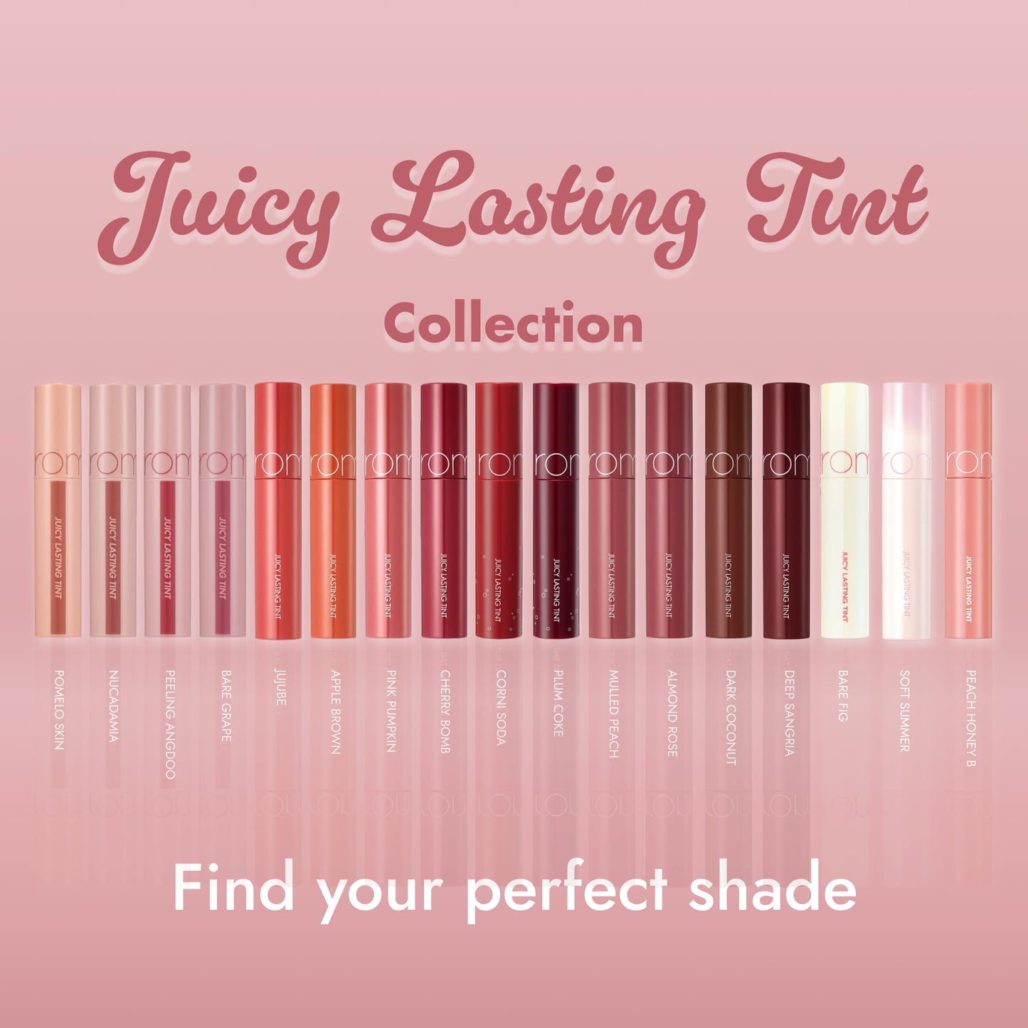 rom&nd Juicy Lasting Tint #17 Plum Coke | K-Beauty Deep Berry Lip Stain | Hydrating, Non-Sticky Glossy Finish | Long-Lasting Plump Effect for Cool Undertones