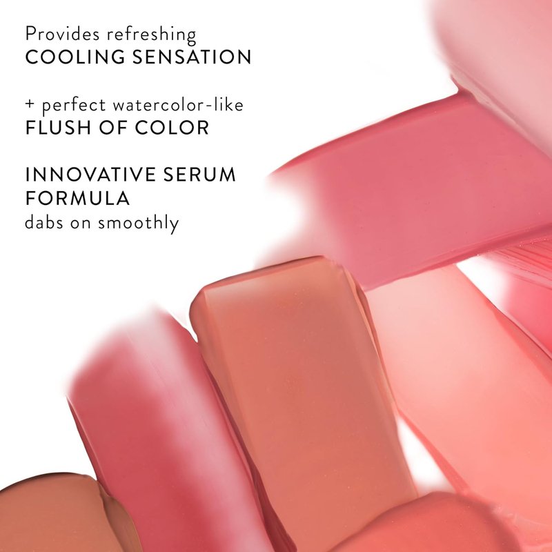 Laura Geller Serum Blush Tint - Lightweight Liquid Blush for Cheeks | Practical Pink, Watercolor Finish