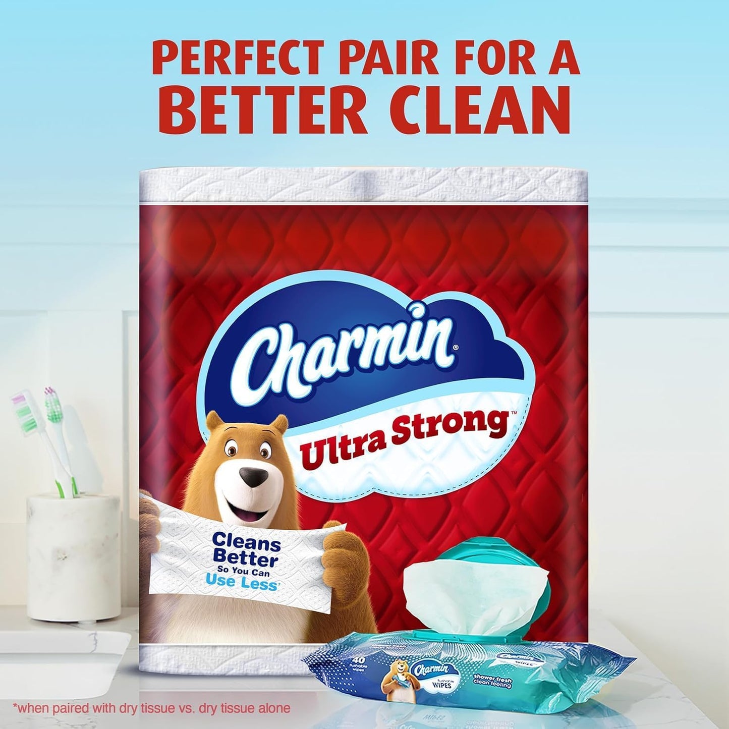 Charmin Ultra Strong Toilet Paper - 24 Mega Rolls | 120 Regular Rolls, Soft & Durable