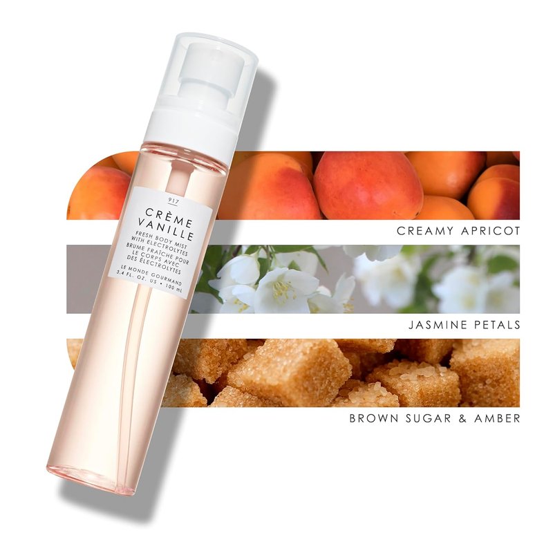 Le Monde Gourmand Crème Vanille Body Spray - Hydrating Vanilla Brown Sugar Mist | 3.4 fl oz (100 ml)