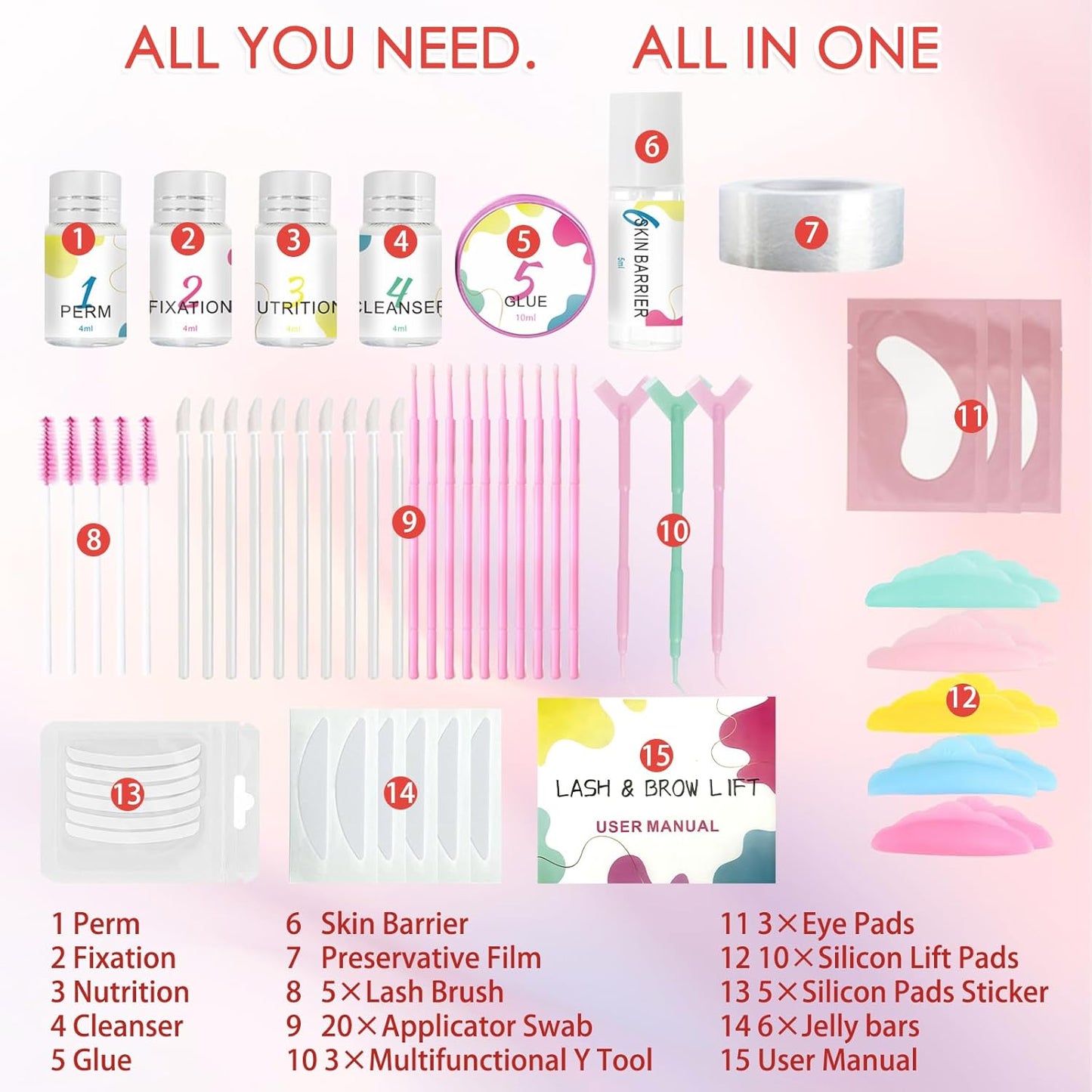 Eyelash Perm Kit - 2026 Upgraded Lash Lift System for Lasting Curl & Natural Look | Easy DIY for Beginners & Pros