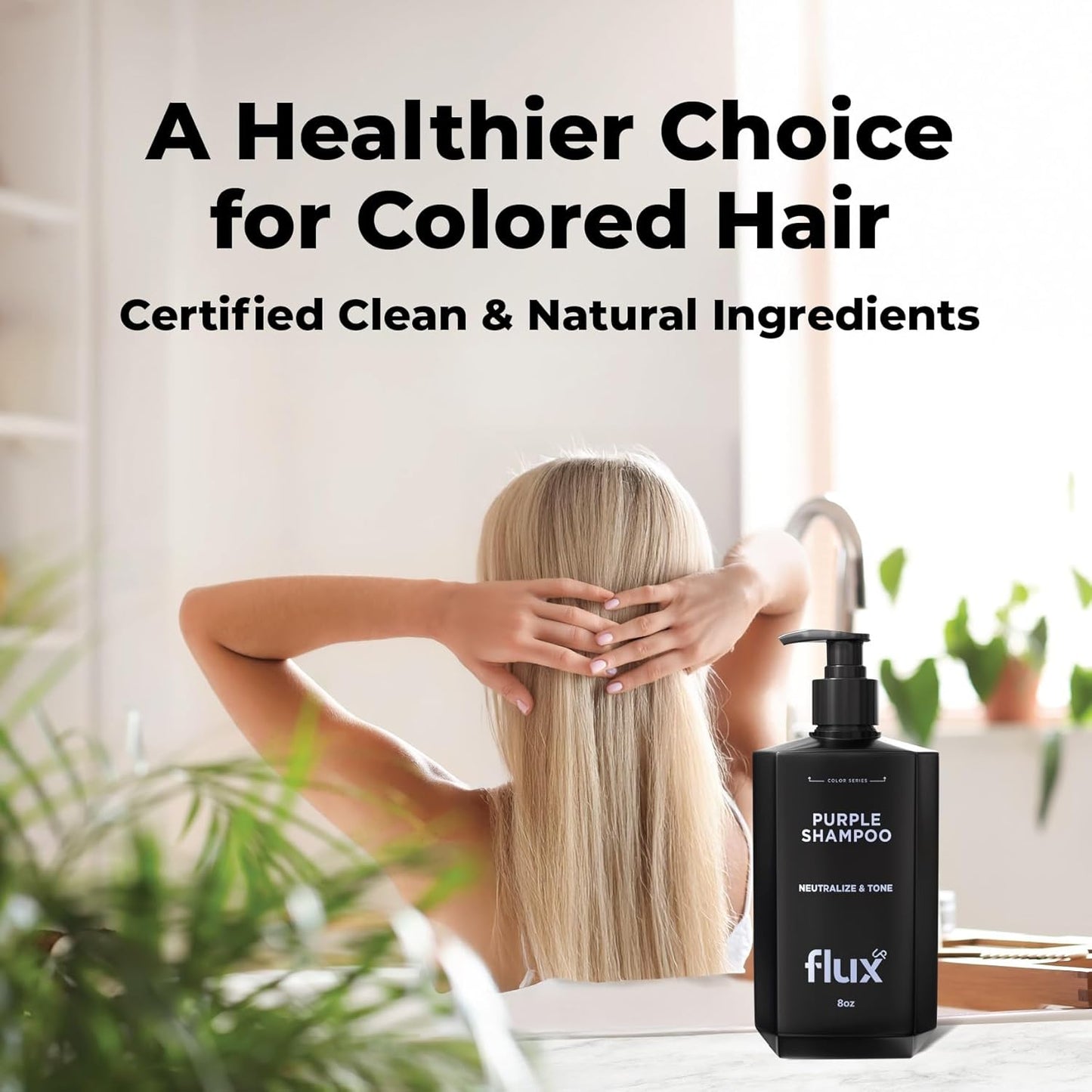 Purple Shampoo for Blonde Hair - Sulfate-Free Toning for Blondes & Highlights - 8 fl oz
