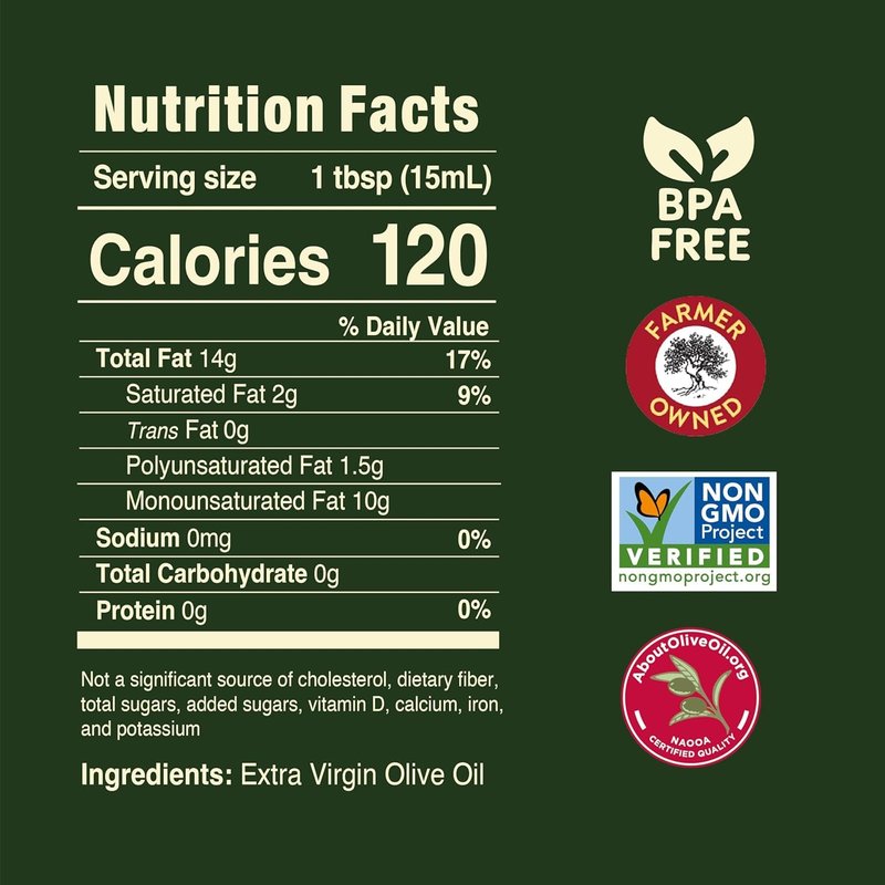 Pompeian Robust Extra Virgin Olive Oil - 16 Fl Oz - First Cold Pressed Olive Oil for Cooking - Bold Taste for Pasta, Marinades, and Salad Dressings