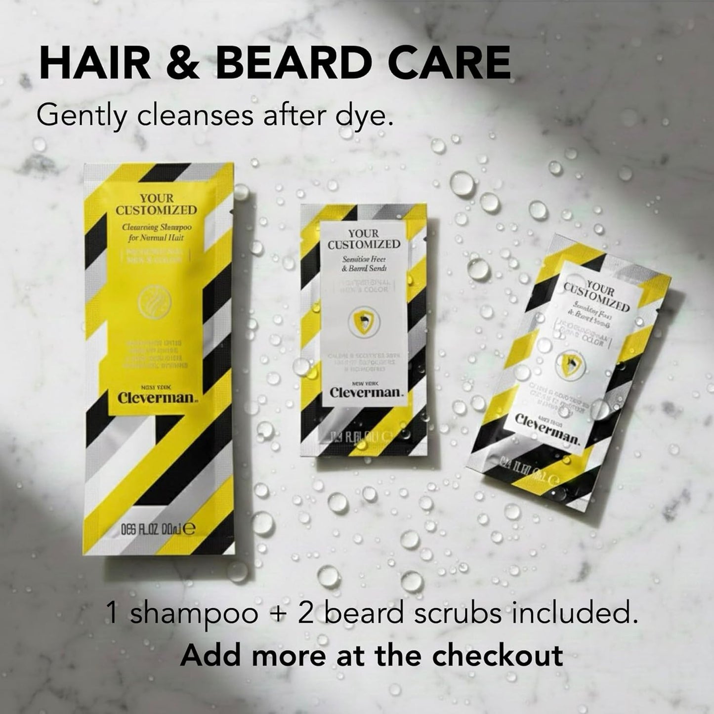 Cleverman Reusable Hair & Beard Dye for Men - Light Brown | Natural Gray Coverage, No-Drip Cream, 5 Uses in 7 Minutes