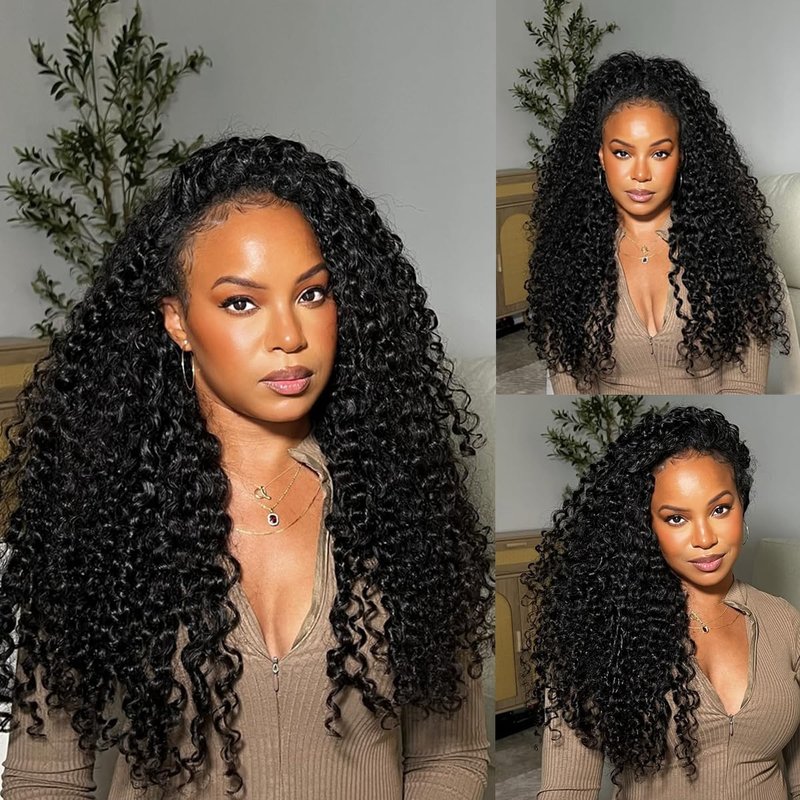 Burmese Curly Hair Bundles - 20, 22, 24 Inch Unprocessed Virgin Human Hair | Natural Black, 3Pcs