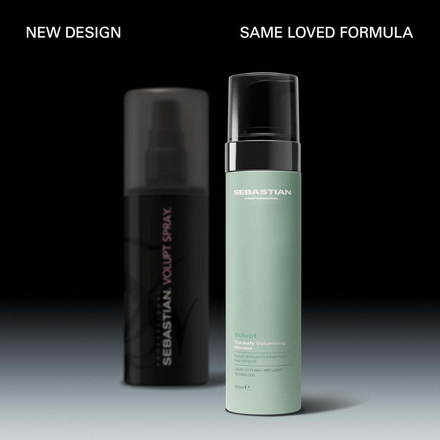 Sebastian Professional Volupt Thickefy Mousse - Volumizing Hair Styling Foam | Flexible Hold & Conditioning | 6.4 fl oz