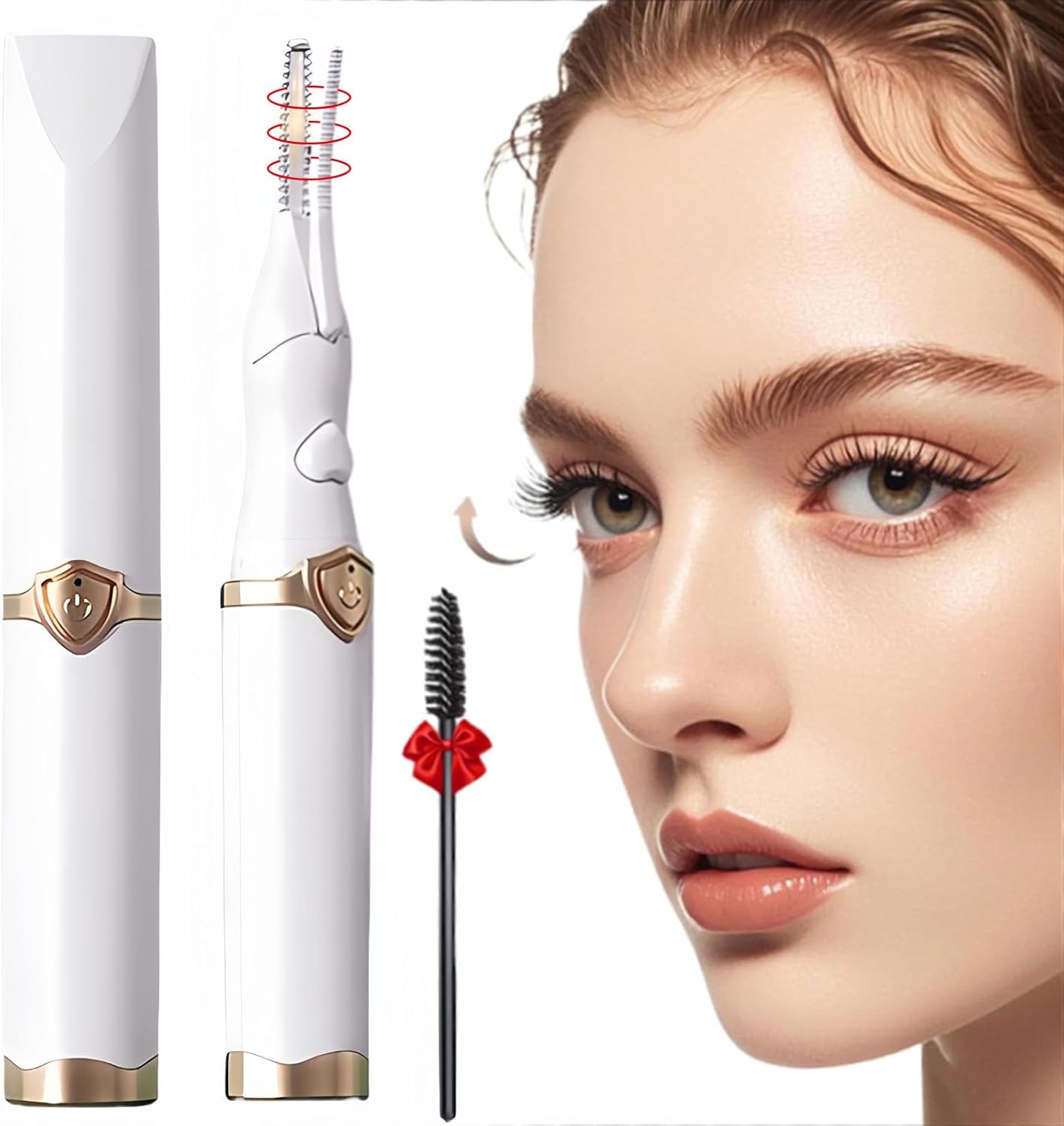 Heated Eyelash Curler - 2-in-1 USB Rechargeable Design with 3 Temperature Modes | Long-Lasting Natural Curl