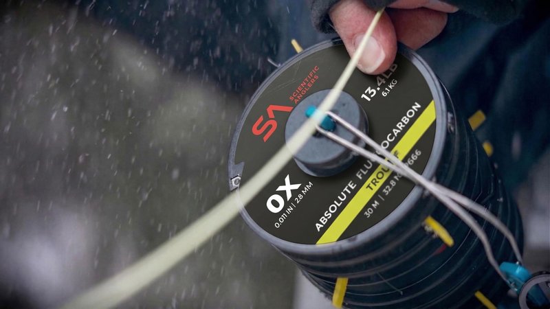 SA Absolute Trout Fluorocarbon Tippet, 30m, 1X