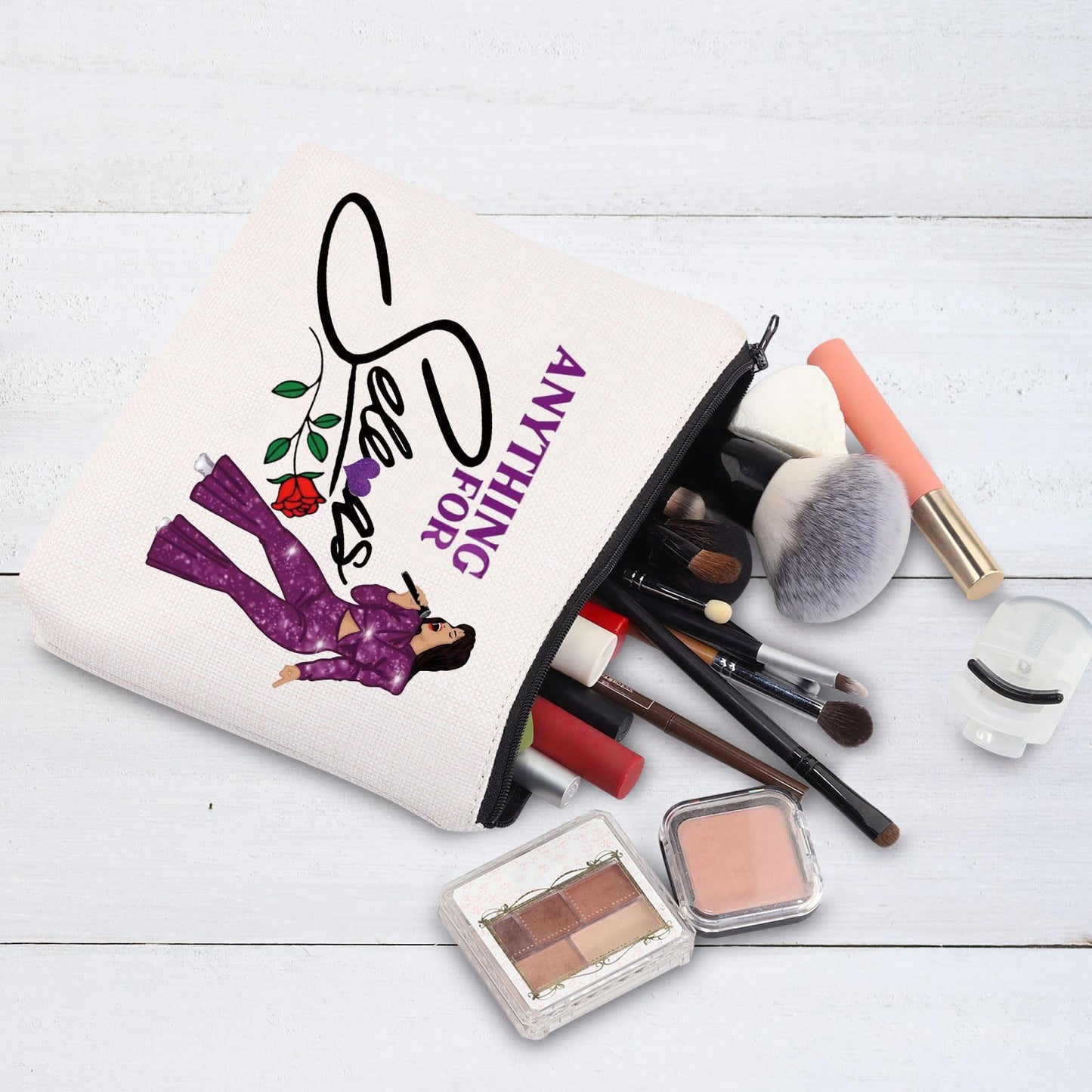 BWWKTOP Music Lover Cosmetic Bag Singer Fans Gift Music Album Gifts Singer Fans Zipper Pouch Bag Singer Merandise (anything for sele)