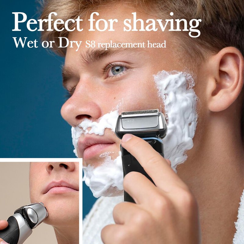 JEVONG 2 Pack Series 8 Wet and Dry Replacement Heads for all S8 Razors, 83M Shaver Head With Smooth and Close Shaving, No Pulliing.