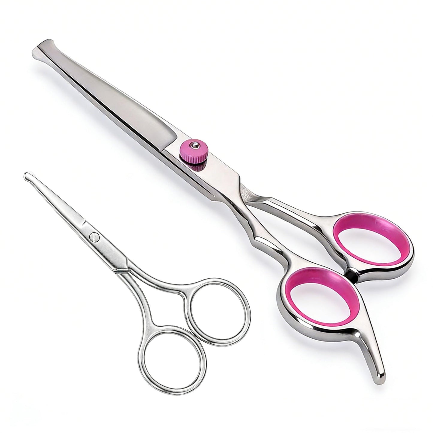 XTSWFC Pubic hair scissors for women, Round-Tip Scissors & Bikini Trimmer Safety Groomer For Sensitive Areas, Stainless Steel trimming scissors for pubic hair, Ergonomic Grip