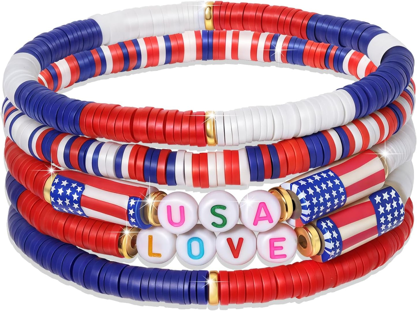 Friendship Bracelets Set - Colorful Beaded Stretchable Bracelets for Teens | Stackable Gift Ideas for Holidays