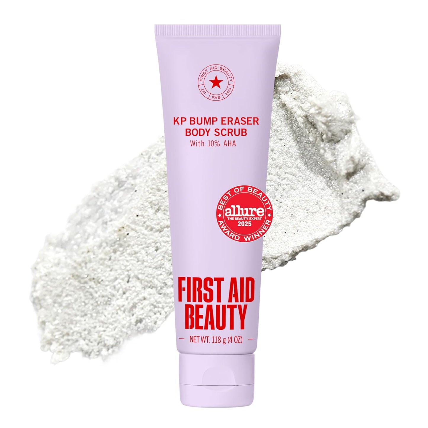 KP Bump Eraser Body Scrub - 10% AHA Exfoliator for Keratosis Pilaris | Smooths Rough Bumps & Uneven Skin Texture