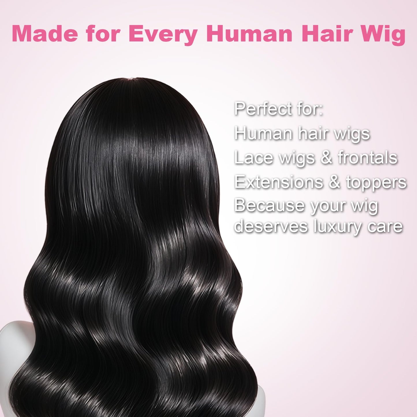Oivolii Human Hair Wig Care Spray, Alcohol-Free Leave-In Conditioner with Argan Oil, Keratin & Silk Protein, Lightweight Detangler & Moisturizer for Shine, Frizz Control and Daily Wig Maintenance