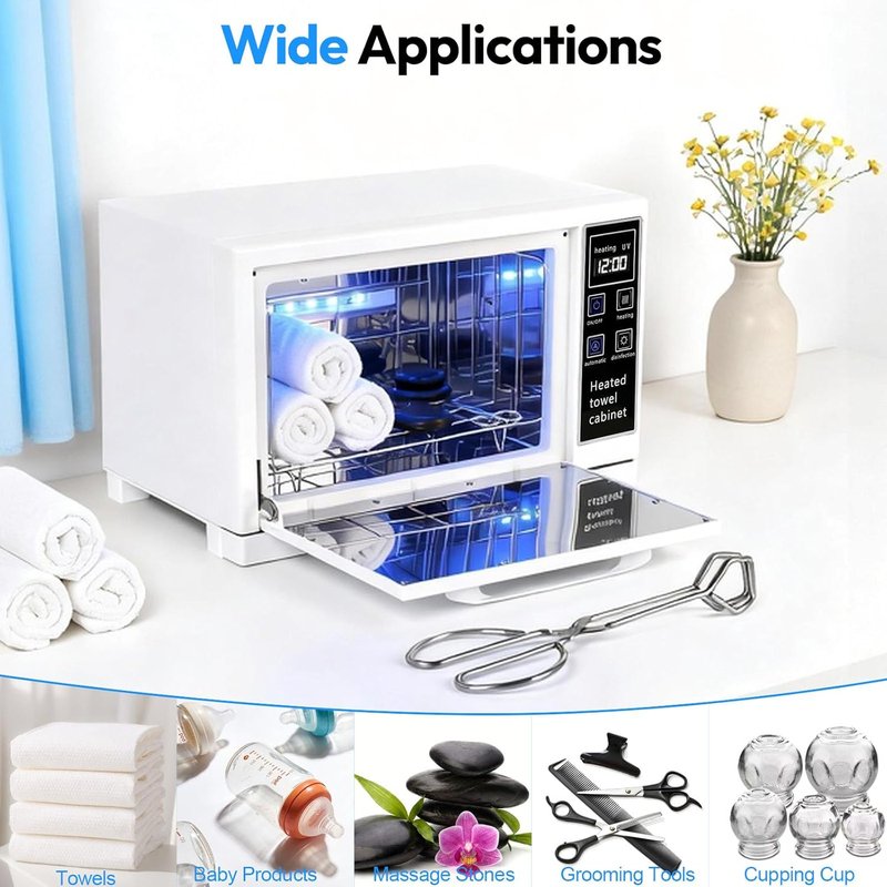 Heated Towel Warmer Cabinet - 6L Spa & Salon Towel Heater | Home Use, Compact Design