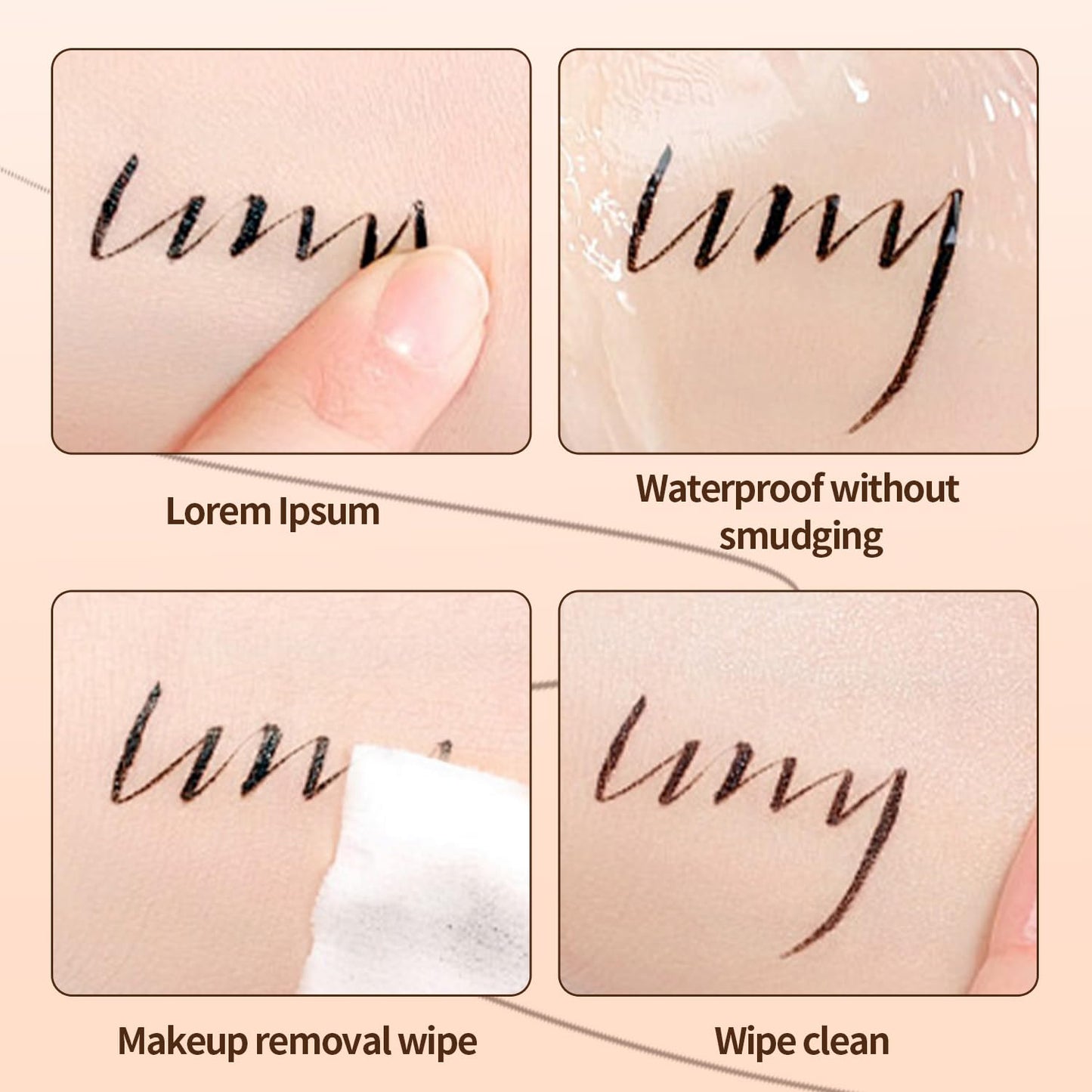 QIC Liquid Eyeliner,Waterproof Liquid Eye Liner, Long-Wearing,Smudge-Proof， Ultra-Smooth, Eyeliner Pen, Vegan Formula,Ultra-Fine Nib