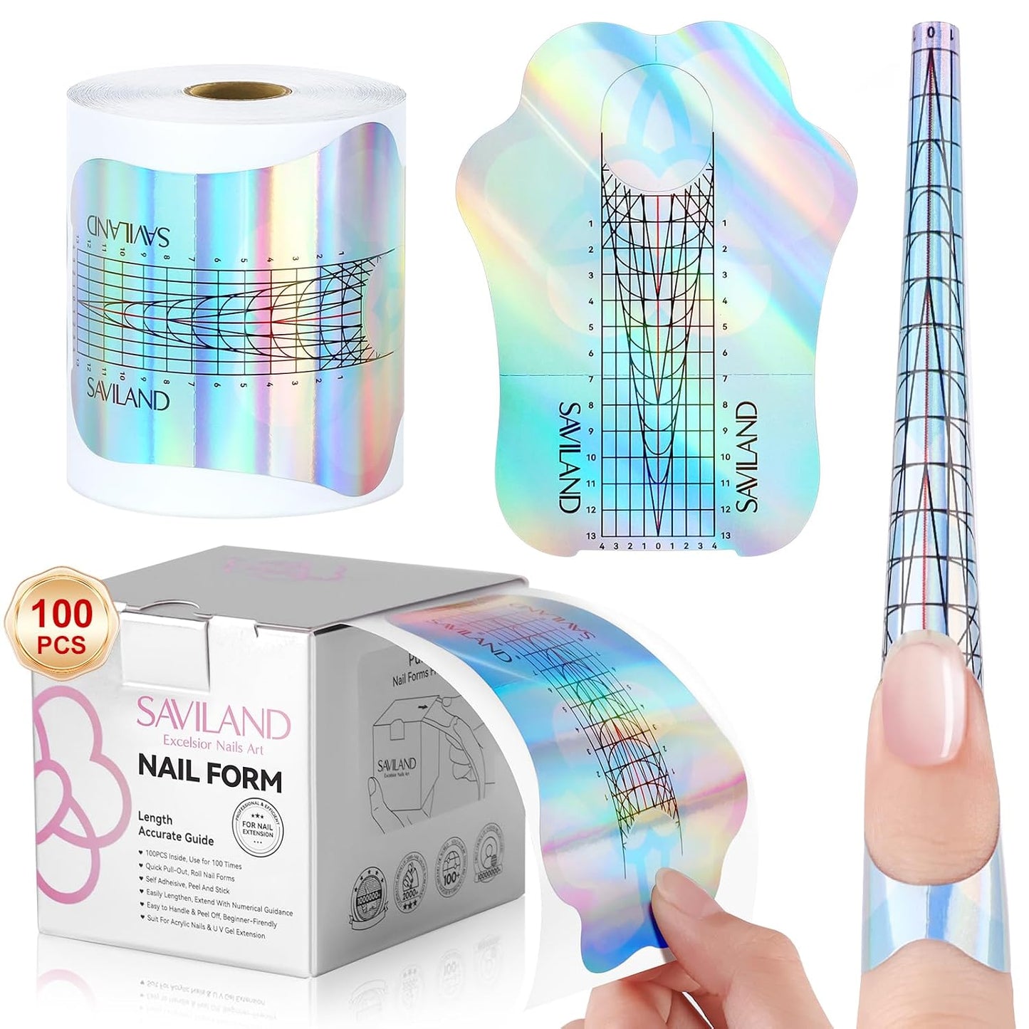 Almond Gel Nail Kit - Complete Nail Drill Set with UV Lamp & 500PCS Tips | DIY Manicure Tools for Home Use