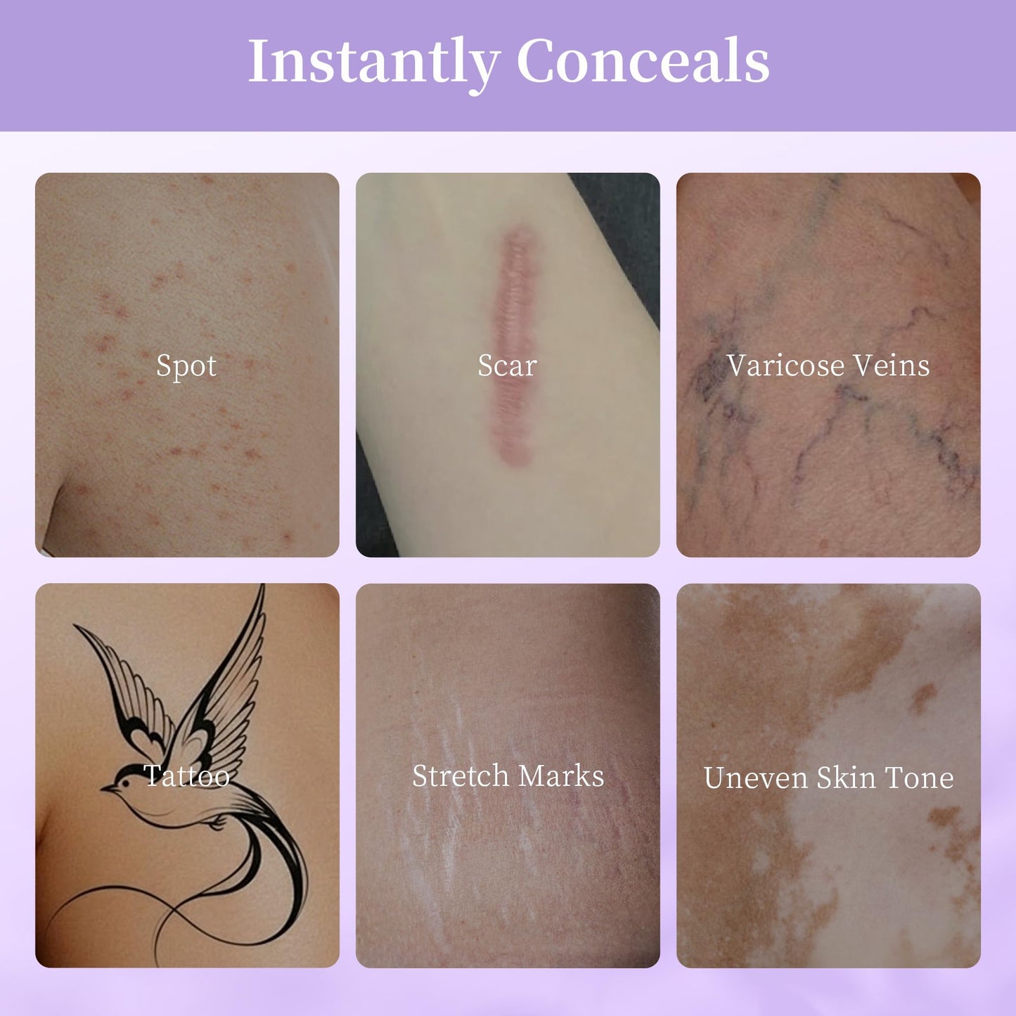 Tattoo Cover Up Makeup Waterproof, Body Coverage Perfector Leg Body No Transfer, Bruise Scar Cover up Long Lasting, Tattoo Concealer Skin Full Coverage, Wedding, Party, Swimming 3.5oz, Warm Radiance