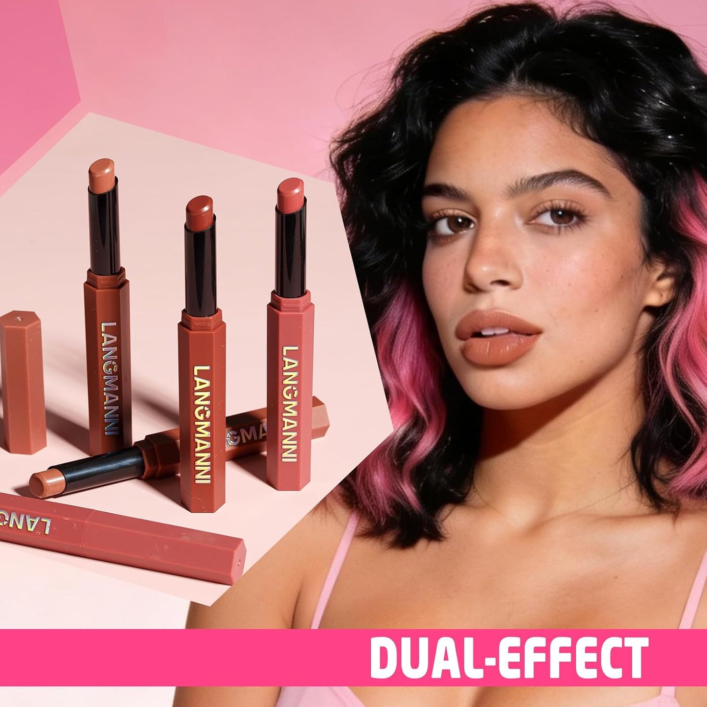 10Pcs Velvet Matte Lipstick Set - High Pigment, Long-Lasting, Waterproof | Soft Dark Nude Shades for Women