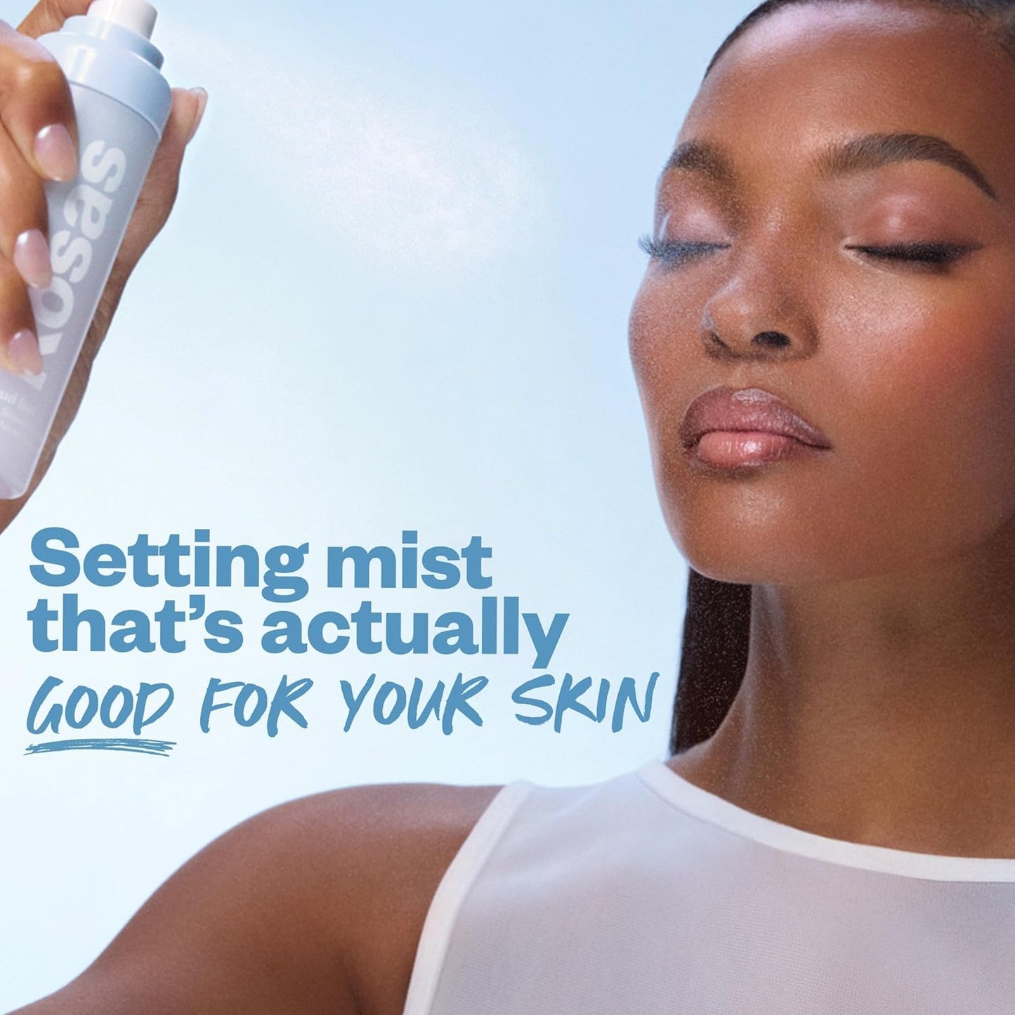 Kosas Cloud Set Airy Setting Spray - Hydrating, Alcohol-Free Makeup Mist | 12-Hour Hold, Pore Minimizing, Lightweight Face Spray