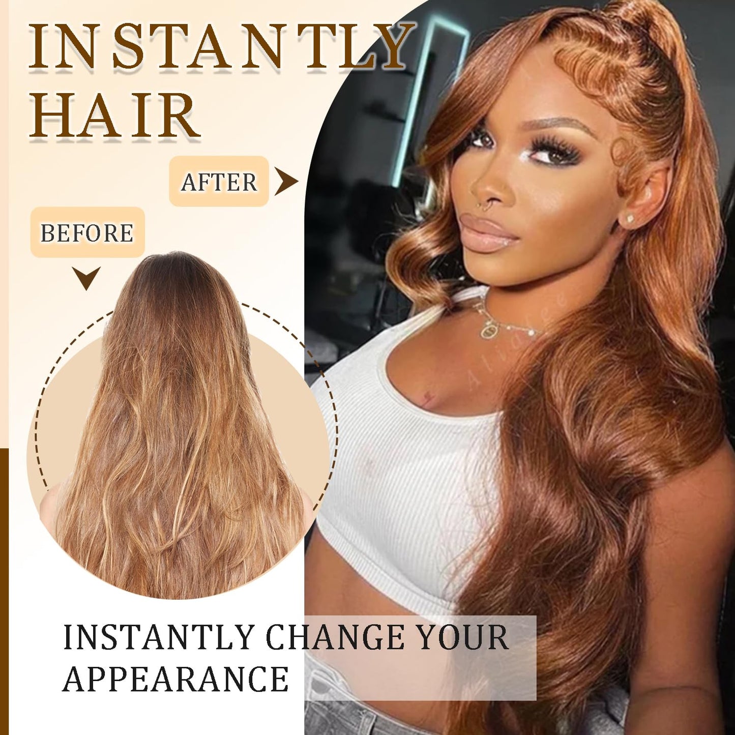 Clip in Hair Extensions Real Human Hair #30 Brown, 14 Inch 120g/7Pcs,Full Shine Remy Human Hair,Light Brown Straight Clip ins Brazilian Virgin Human Hair Extensions