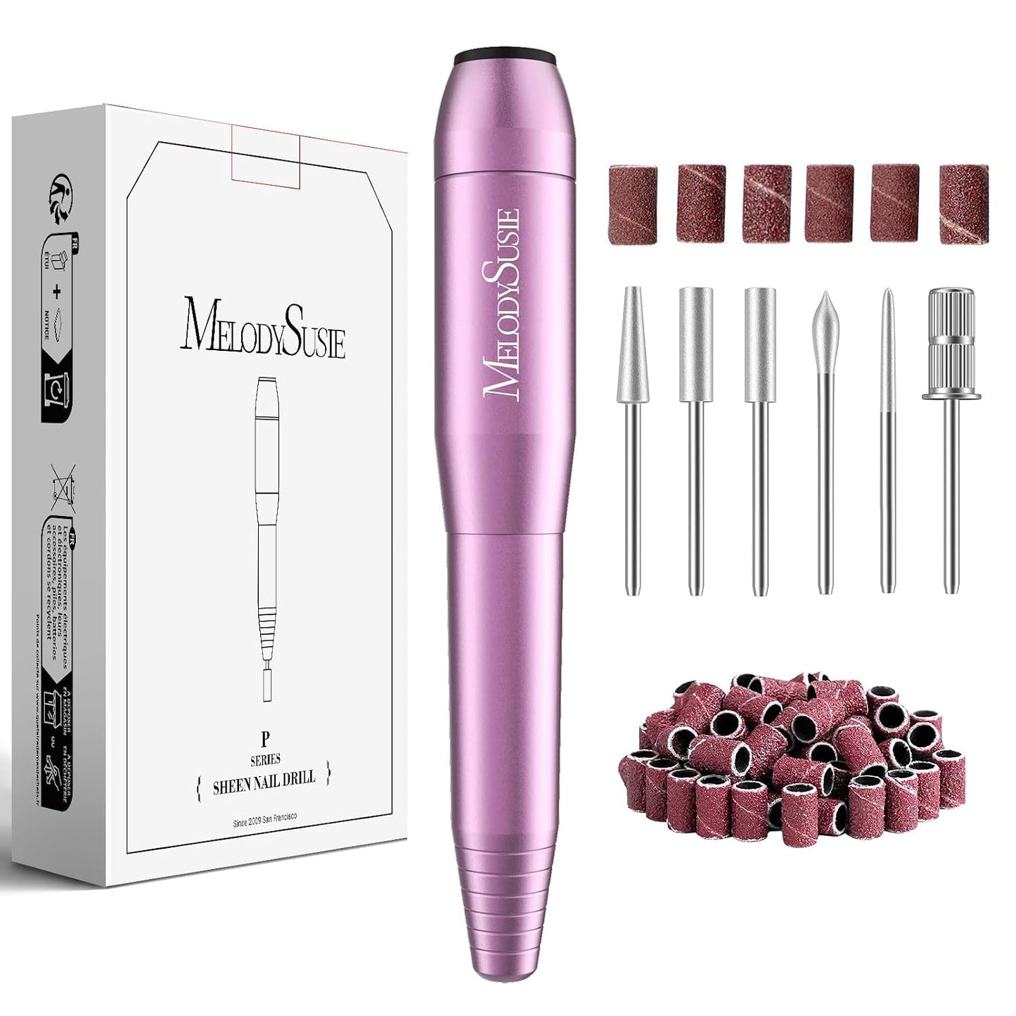 Portable USB Nail Drill - 20000RPM Electric Nail File for Manicure, Polishing & Gel Removal | Compact Design for Home Use