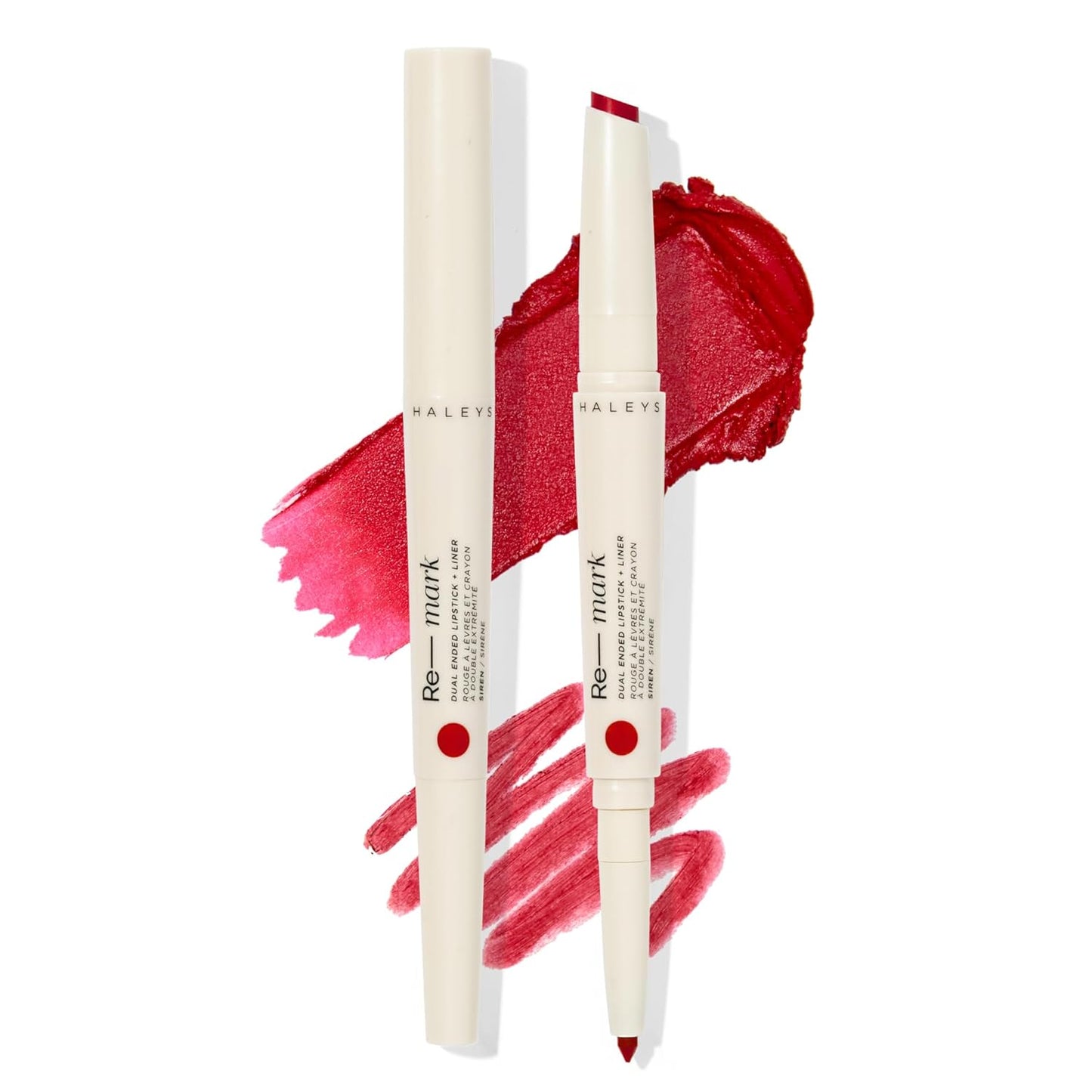 HALEYS Dual Ended 2-in-1 Lipstick & Liner - Creamy Matte Merlot Lip Combo for Women | Precision Lip Liner & Moisturizing Lipstick